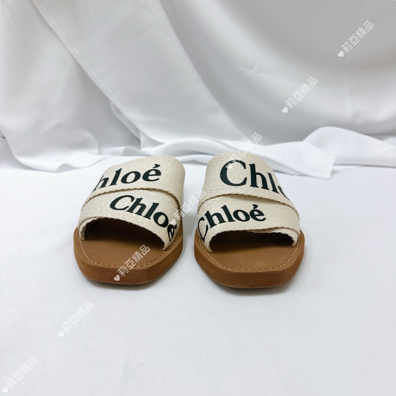 莉亞精品♡ Chloe 涼鞋黑字#37 二手美鞋-2