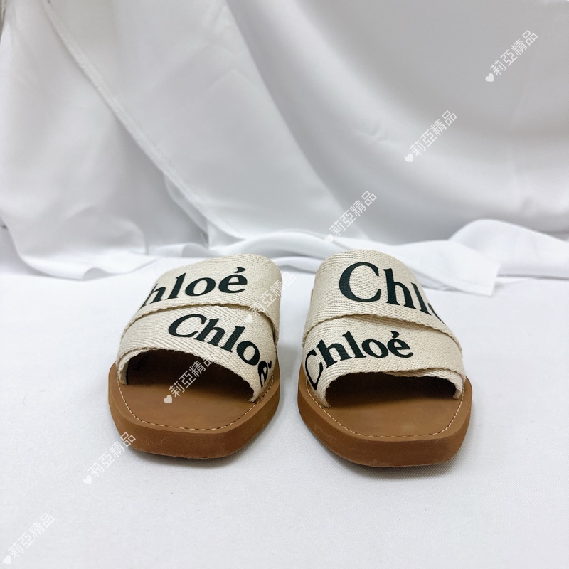 莉亞精品♡ Chloe 涼鞋黑字#37 二手美鞋-3