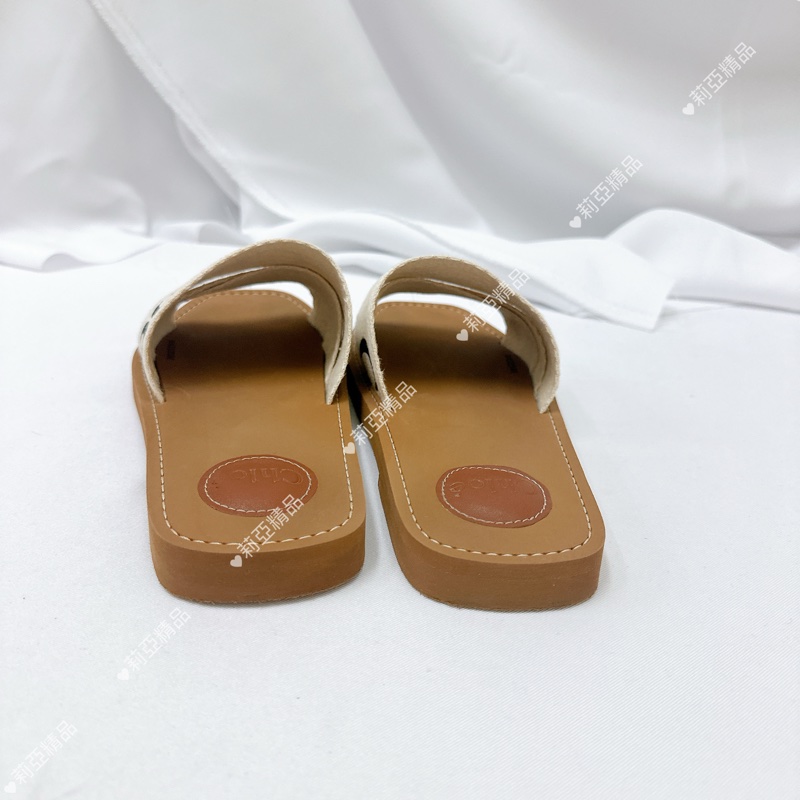 莉亞精品♡ Chloe 涼鞋黑字#37 二手美鞋-5
