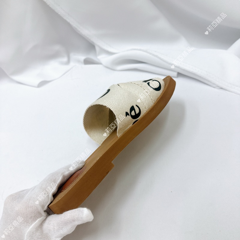 莉亞精品♡ Chloe 涼鞋黑字#37 二手美鞋-6