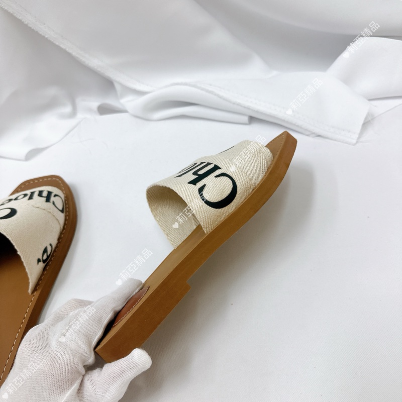 莉亞精品♡ Chloe 涼鞋黑字#37 二手美鞋-9