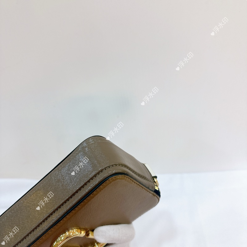 莉亞精品♡ MJ相機包 黑金棕 近新美包-11