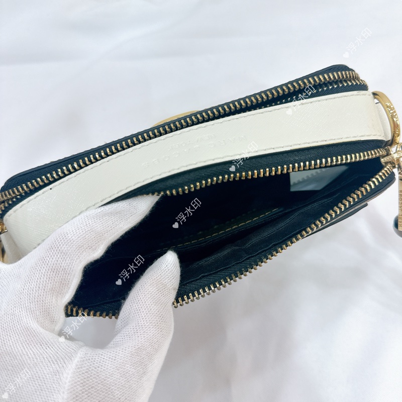 莉亞精品♡ MJ相機包 黑金棕 近新美包-13