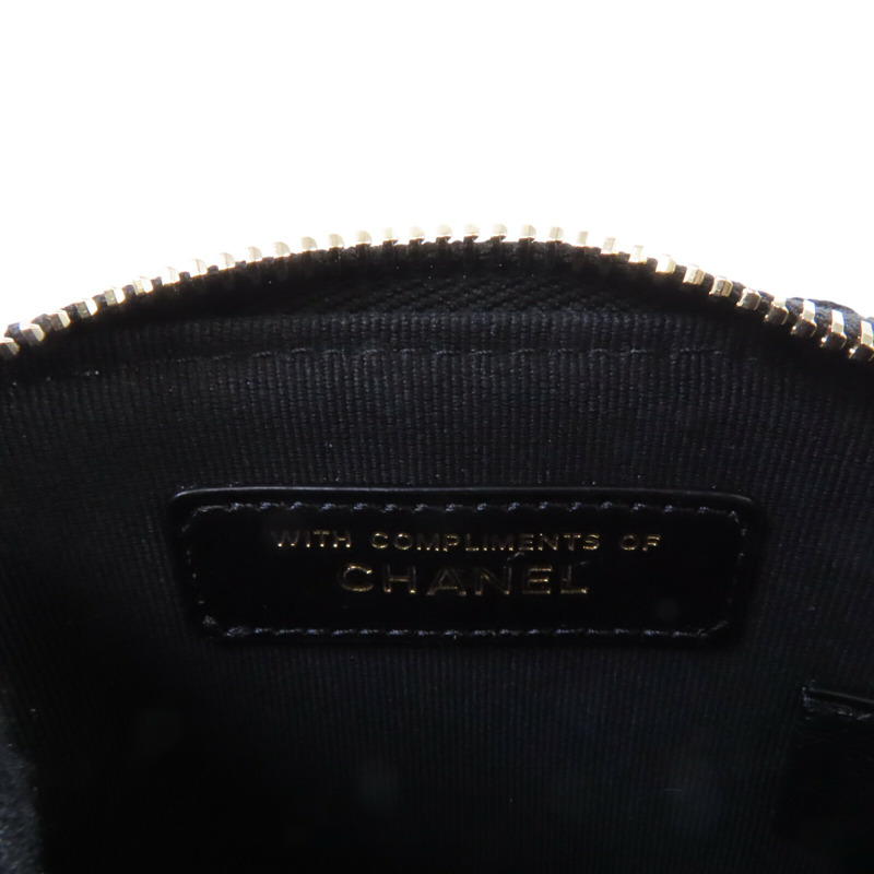 CHANEL 斜紋軟呢Chain Shoulder Bag金扣鏈帶肩背袋-5