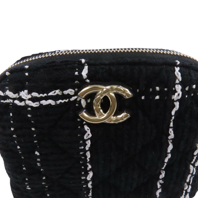 CHANEL 斜紋軟呢Chain Shoulder Bag金扣鏈帶肩背袋-14