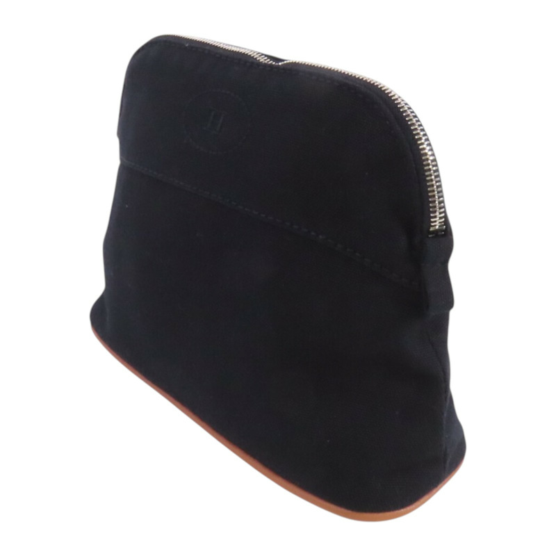 HERMES 帆布Bolide Pouch銀扣手拿包-2