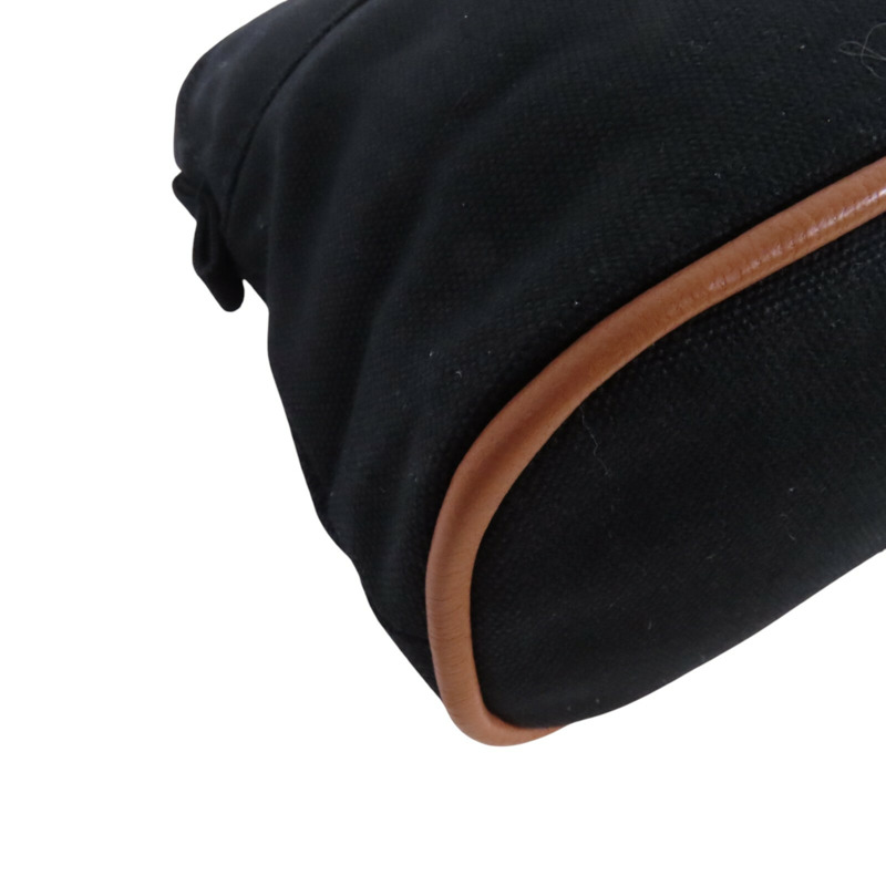 HERMES 帆布Bolide Pouch銀扣手拿包-12