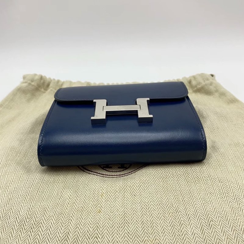 HERMES 銀扣康康錢包13*11*3 98新配件塵袋-3