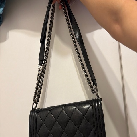 Chanel leboy 銀25公分-黑色