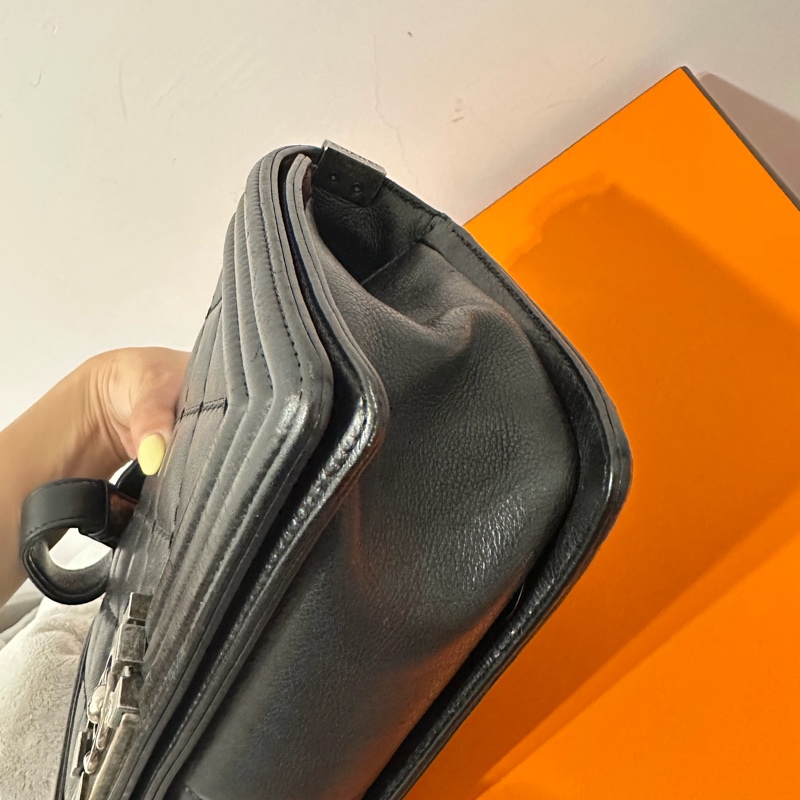 Chanel leboy 銀25公分-黑色-22