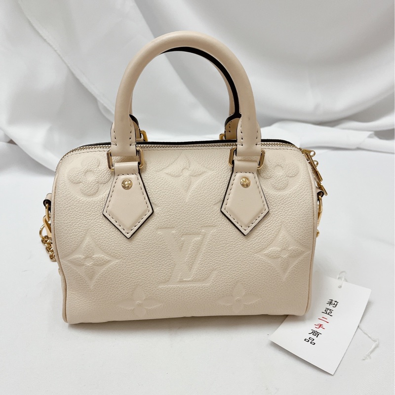 莉亞精品♡LV M58954 Speedy 20 奶白二手-2