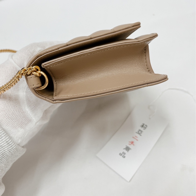 莉亞精品♡Burberry 米色鏈條包 Lola奶茶色 二手-7