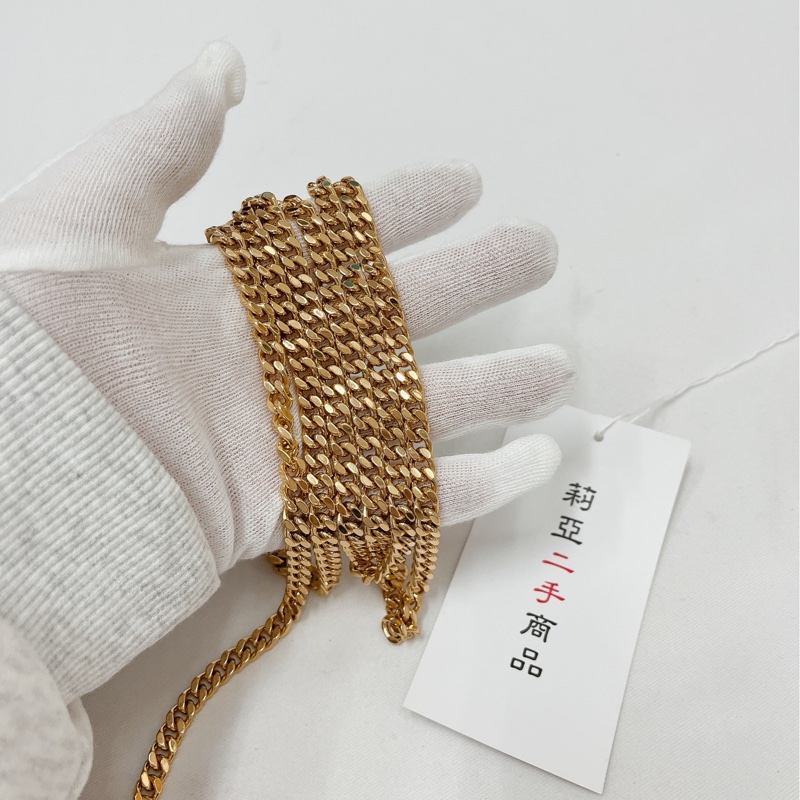 莉亞精品♡Burberry 米色鏈條包 Lola奶茶色 二手-10