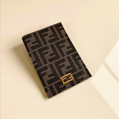 莉亞精品♡Fendi 老花護照夾 二手