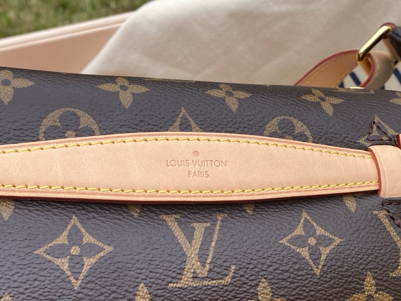 全新絕版LV老花BUMBAG MM MNG WN金釦第一代腰包胸口包M43644-9