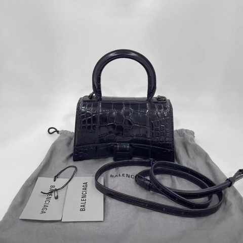 巴黎世家xs鰐魚紋沙漏包