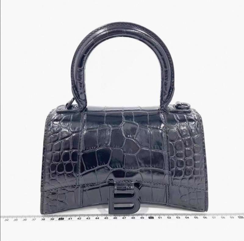 巴黎世家xs鰐魚紋沙漏包-2