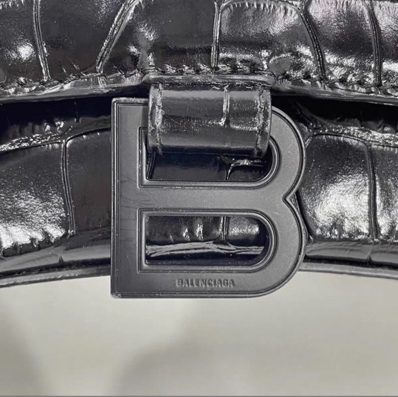 巴黎世家xs鰐魚紋沙漏包-8