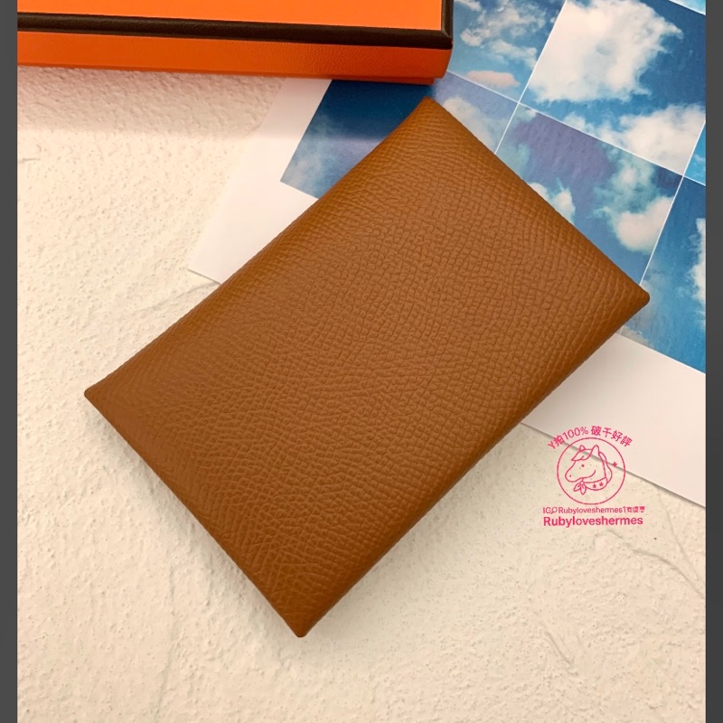 Rubyloveshermes1愛馬仕訂製款calvi金棕拼nata奶油白hermes馬蹄刻卡夾-1