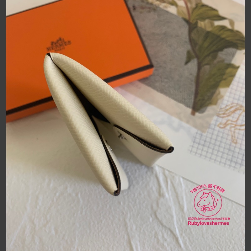 Rubyloveshermes1愛馬仕calvi芝麻拼nata名片夾卡包hermes卡夾-1