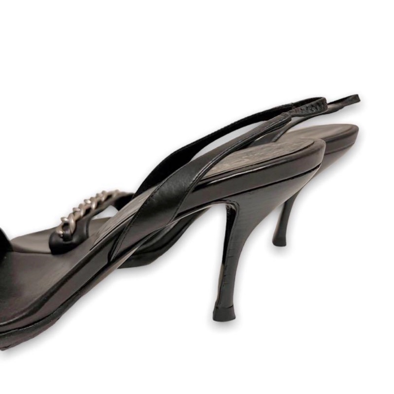 🍒CHANEL 二手一字鏈高跟鞋size:37.5 / 2F251116-1-5