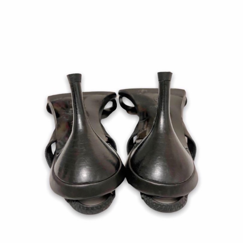 🍒CHANEL 二手一字鏈高跟鞋size:37.5 / 2F251116-1-6