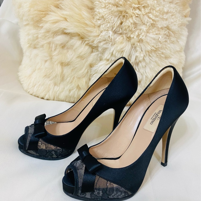 Valentino 極致性感網紗高跟鞋-4