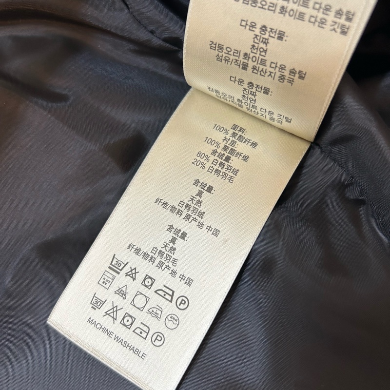 BURBERRY英國BRIT黑色羽絨連帽大衣L-12