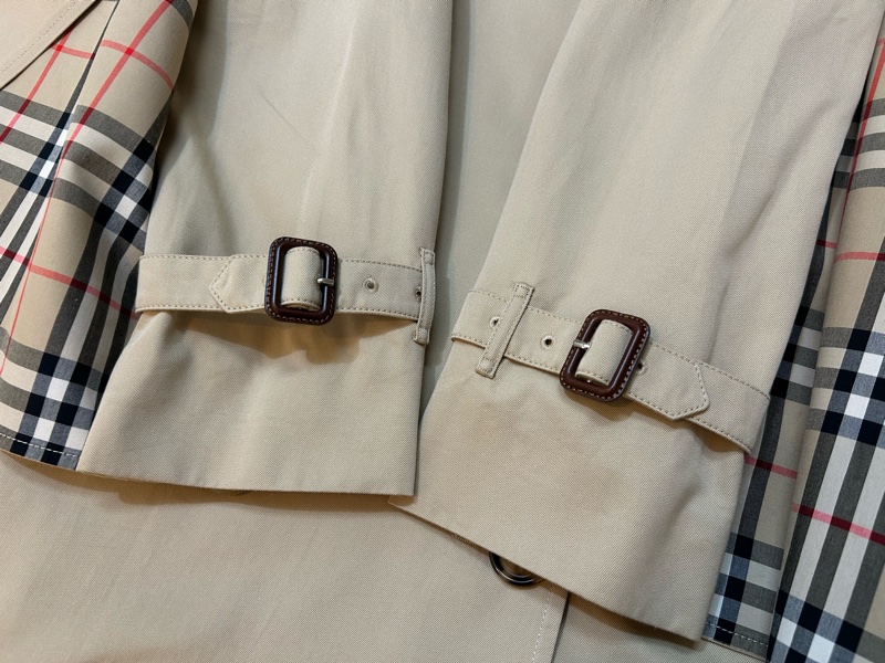 BURBERRY英國蜜色斗篷袖風衣UK2-5