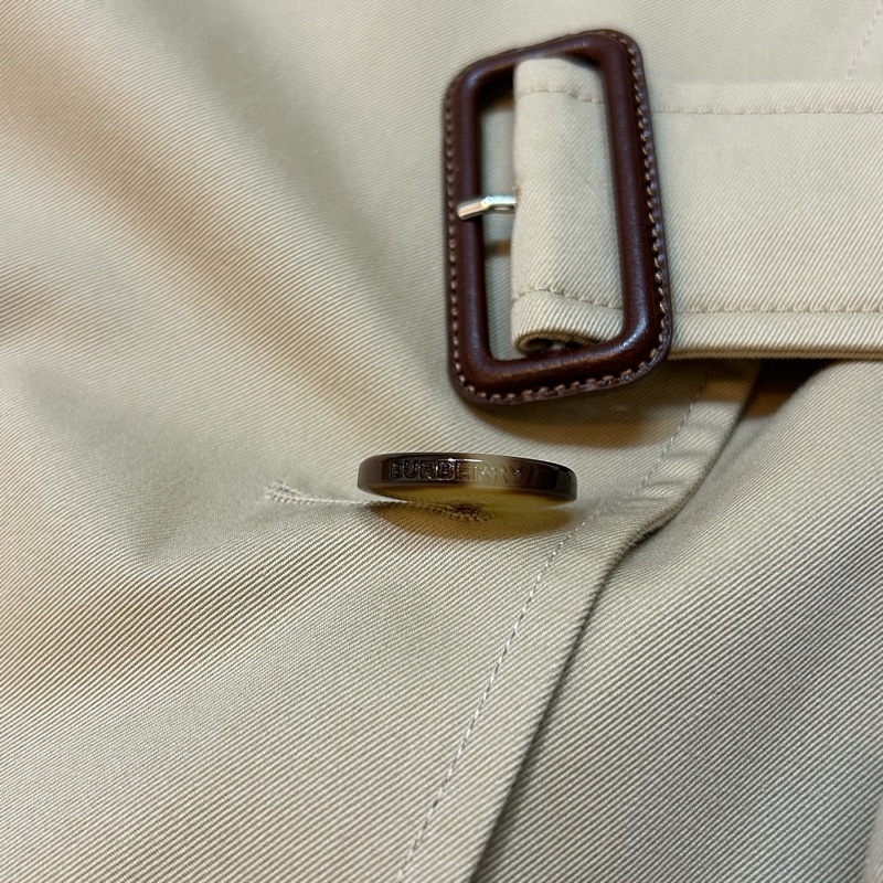 BURBERRY英國蜜色斗篷袖風衣UK2-7