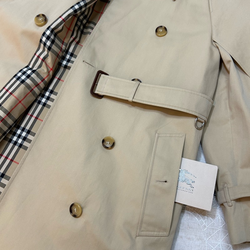 BURBERRY英國蜜色斗篷袖風衣UK2-10