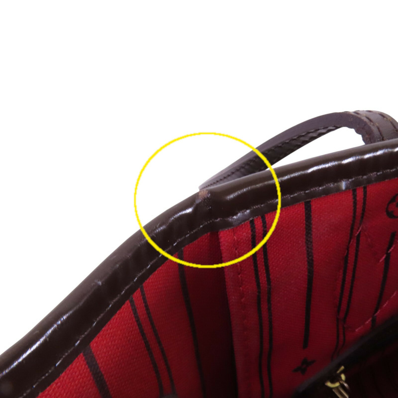 LOUIS VUITTON Damier Ebene Neverfull MM金扣肩背袋-15