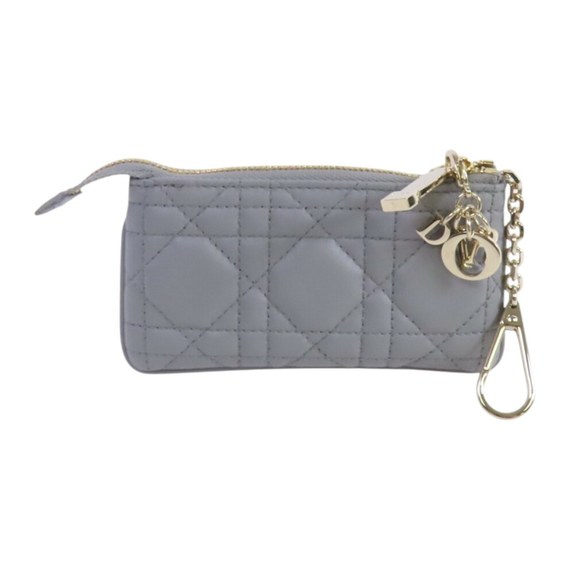 Dior 牛皮皮革Coin Case金扣零錢包-0