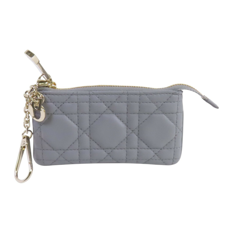 Dior 牛皮皮革Coin Case金扣零錢包-1