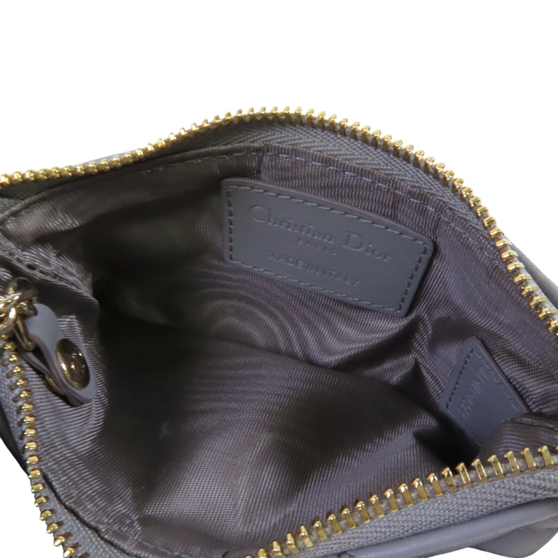 Dior 牛皮皮革Coin Case金扣零錢包-4