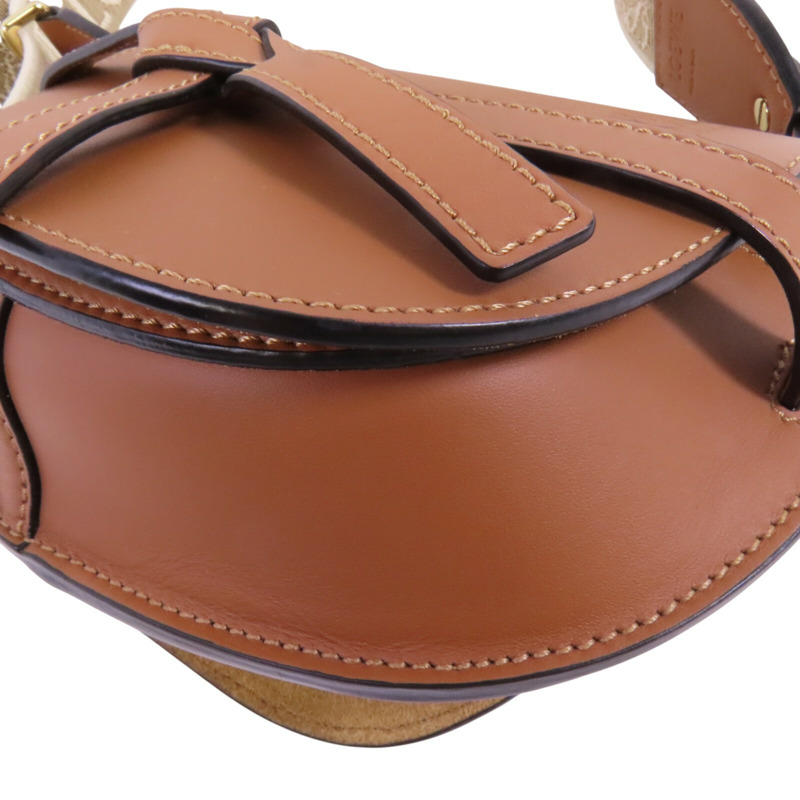 LOEWE 牛皮皮革Mini Gate肩背袋-11