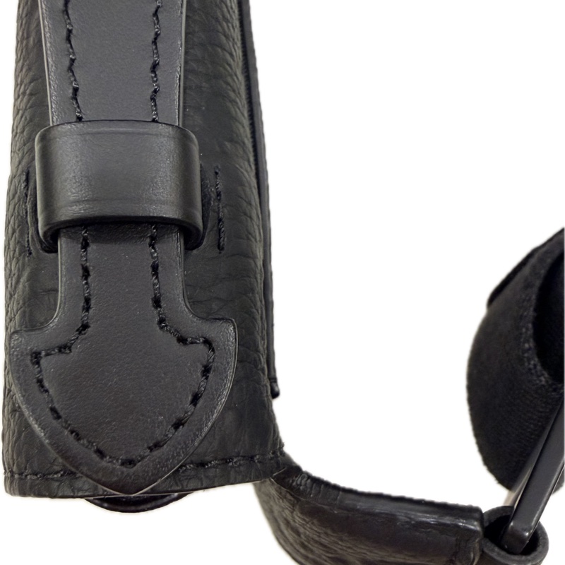 LV 路易威登 S Lock Sling 黑色壓紋牛皮郵差胸包-12