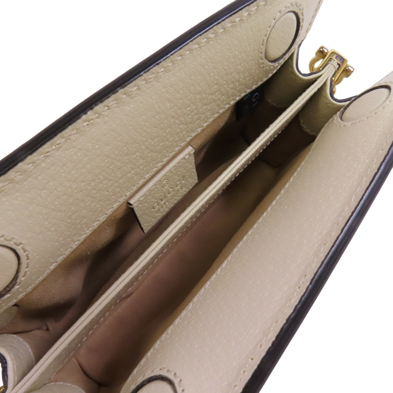 GUCCI 塗層帆布Ophidia金扣鏈帶肩背袋-4