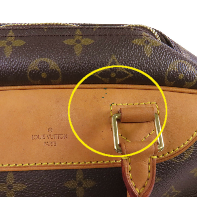 LOUIS VUITTON Monogram Deauville金扣手挽袋-14
