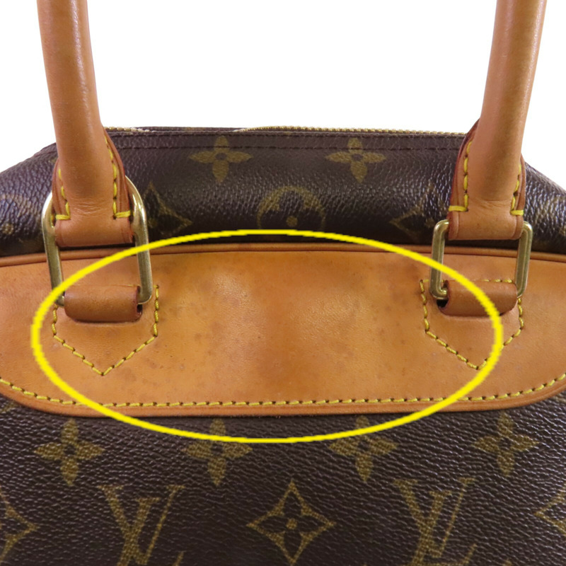 LOUIS VUITTON Monogram Deauville金扣手挽袋-16