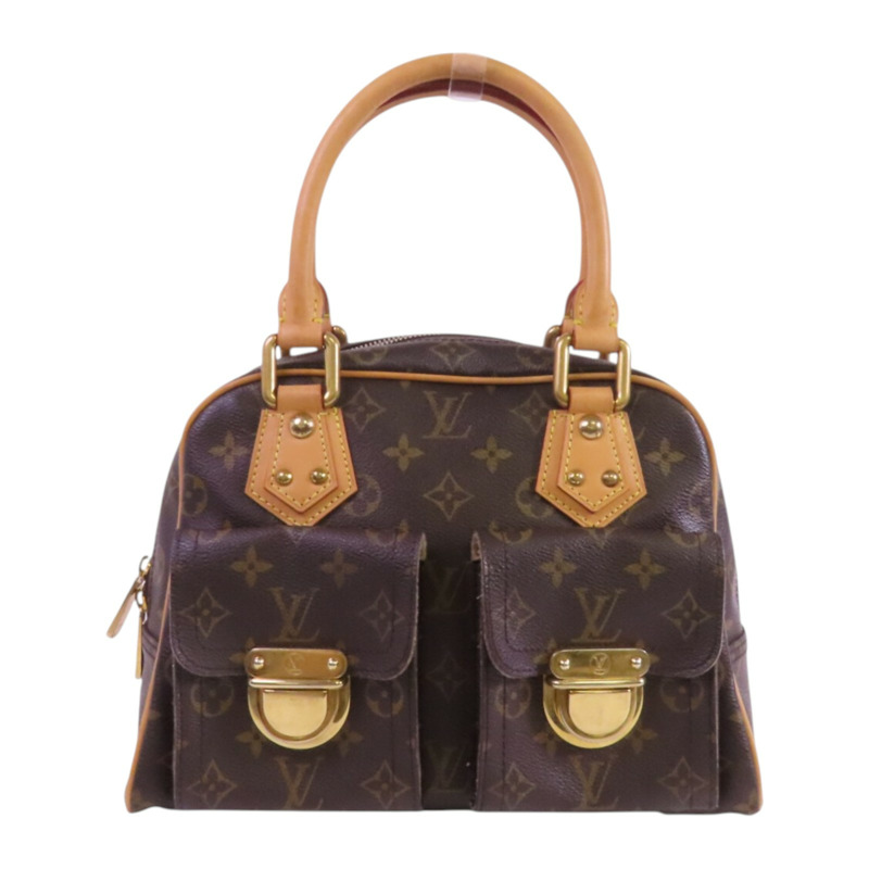LOUIS VUITTON Monogram Manhttan PM金扣肩背袋-0