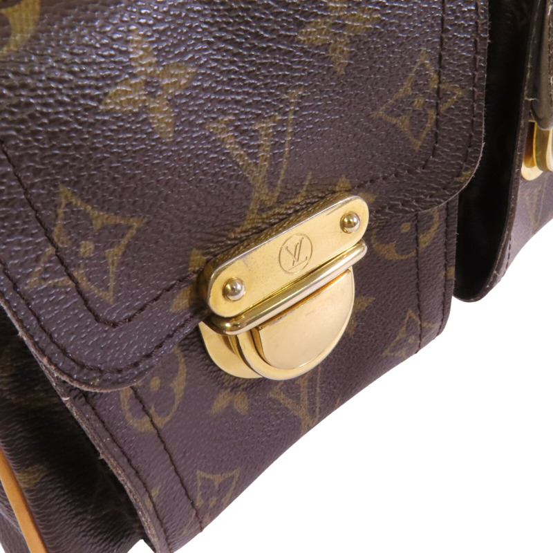 LOUIS VUITTON Monogram Manhttan PM金扣肩背袋-14