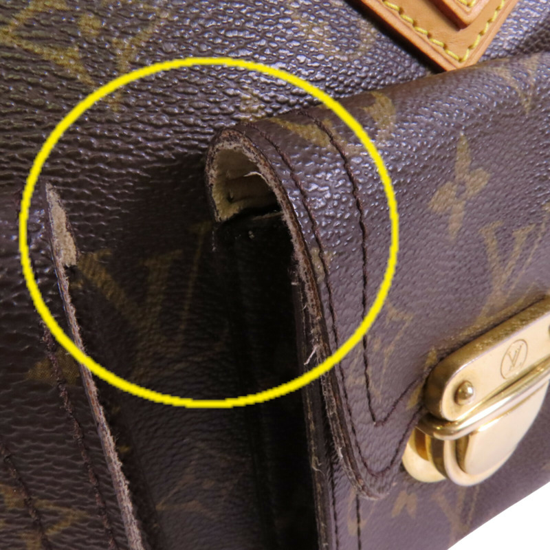 LOUIS VUITTON Monogram Manhttan PM金扣肩背袋-18