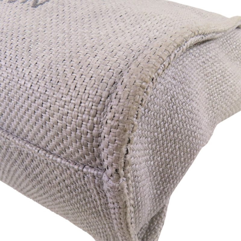 CHANEL 帆布Small Deauville Tote Bag銀扣鏈帶肩背袋-11