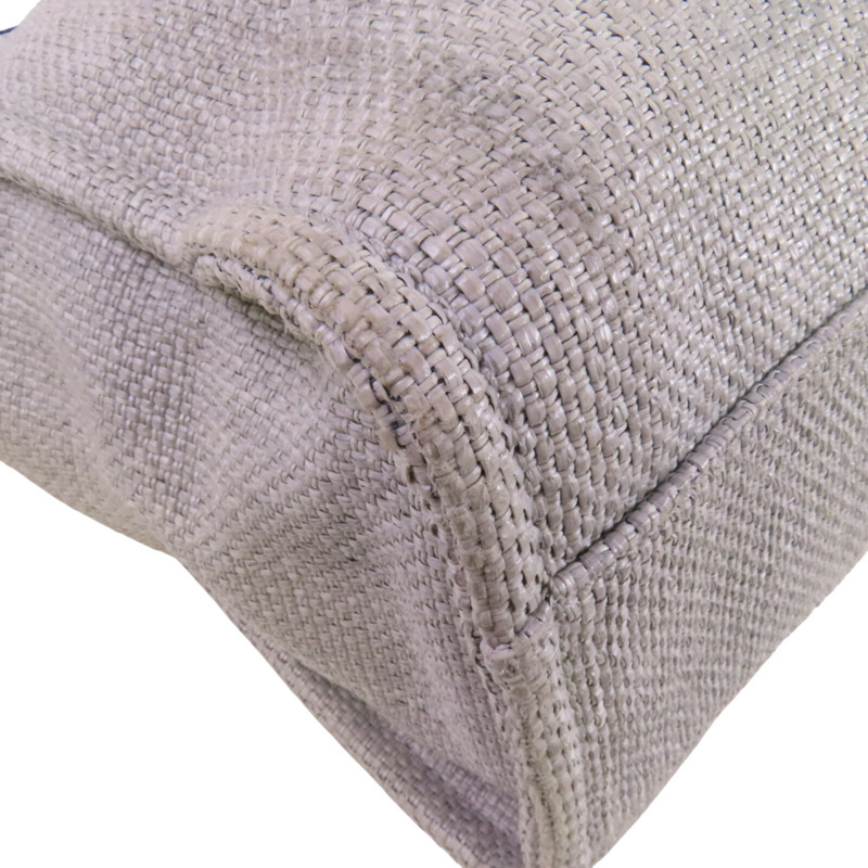 CHANEL 帆布Small Deauville Tote Bag銀扣鏈帶肩背袋-12