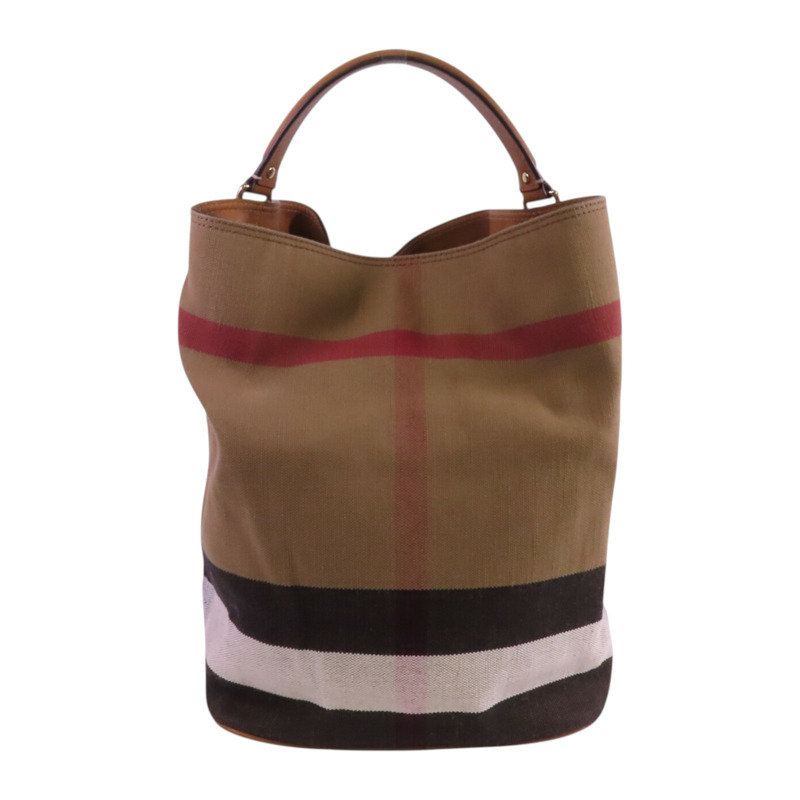 BURBERRY 帆布2Way Shouldre Bag金扣手挽肩背兩用袋-1