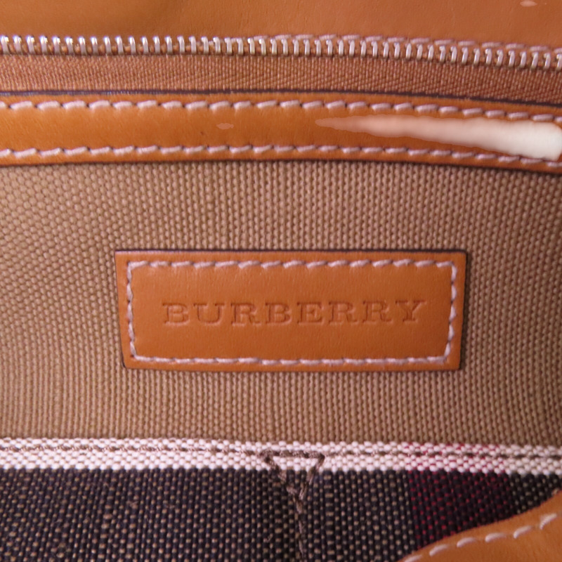 BURBERRY 帆布2Way Shouldre Bag金扣手挽肩背兩用袋-5