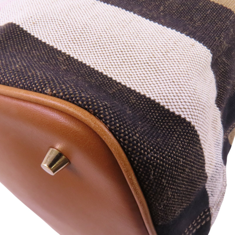 BURBERRY 帆布2Way Shouldre Bag金扣手挽肩背兩用袋-11