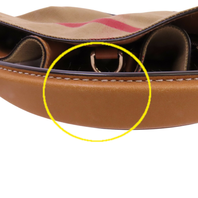 BURBERRY 帆布2Way Shouldre Bag金扣手挽肩背兩用袋-12