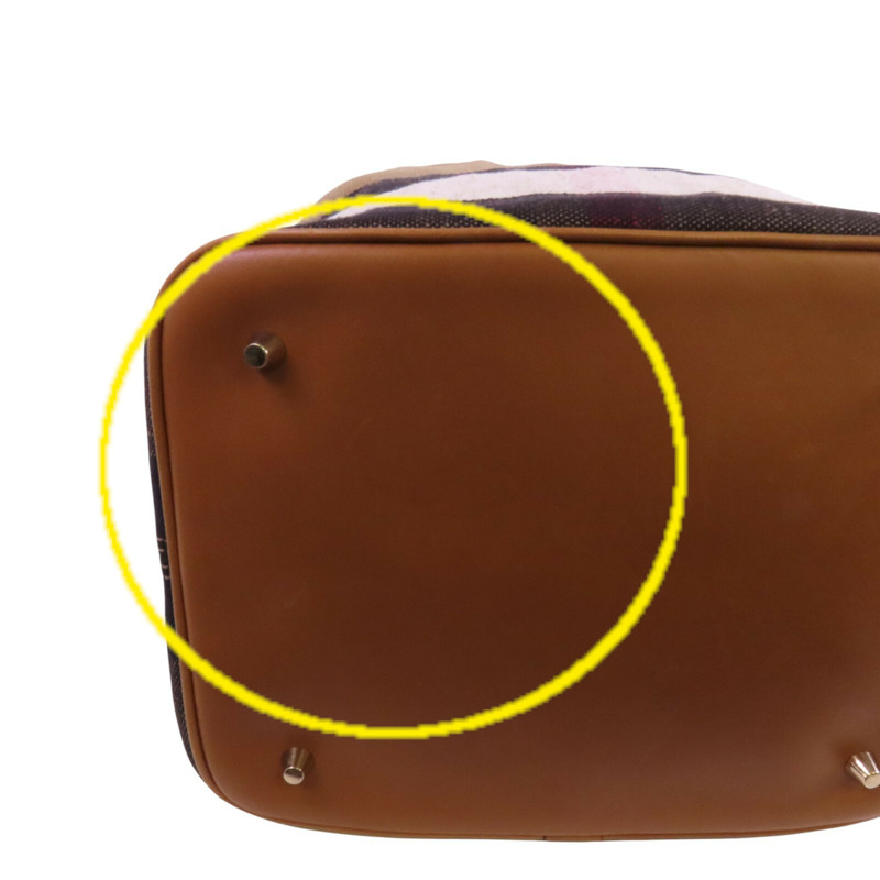 BURBERRY 帆布2Way Shouldre Bag金扣手挽肩背兩用袋-13